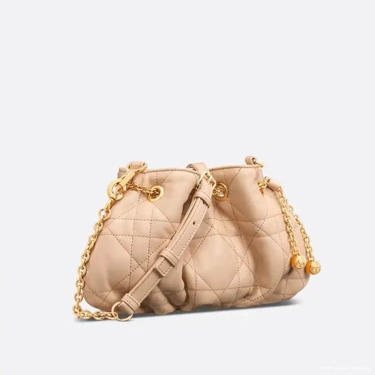 Cheap Small Bag Dior Macrocannage Pink Ammi Lambskin 0415 Luxury